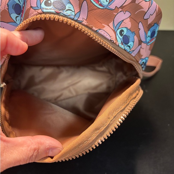 Pink Stitch Patterned Backpack - Picture 4 of 5